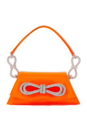 Samantha Double Bow Patent Leather Bag